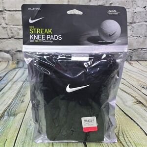 Nike Streak Volleyball Knee Pads Size XL/XXL Black Dri-FIT NVP05001XX New Unisex